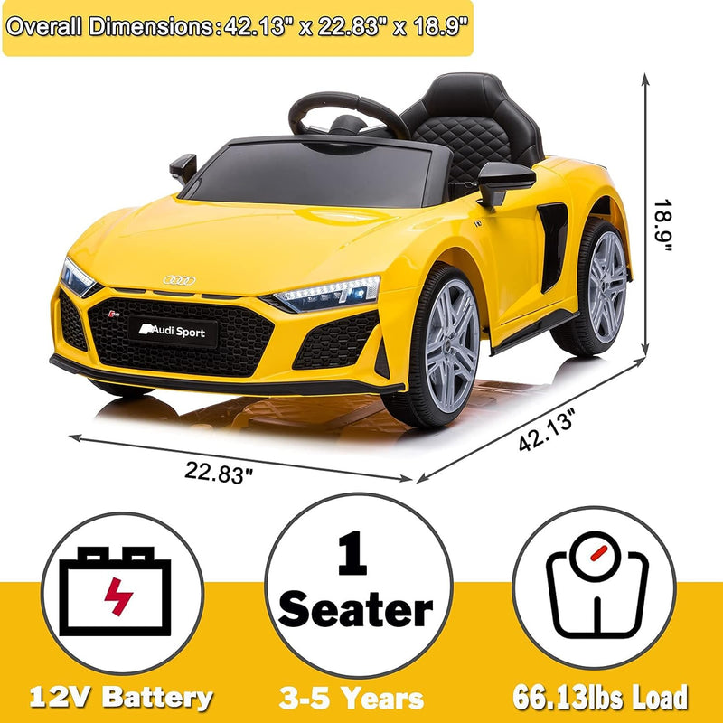 Electric Ride-On Car for Kids with Remote Control Compatible with Audi Models Magic Cars 5