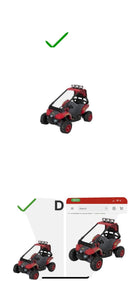 Electric Ride-On Baja Trailster Jeep with Power Wheels, Spacious Double Seater, 5 MPH Magic Cars Variant 0