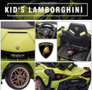 Electric Motorized Ride-On Licensed Lamborghini Sian Roadster Toy Car Magic Cars 4