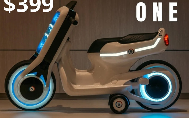 12V Electric Ride-On Motorcycle for Kids with Full LED Light Modes Magic Cars 10