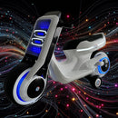 12V Electric Kids Ride-On Motorcycle with Full LED Lights and Multiple Light Modes, Tron-Inspired Design Magic Cars 3