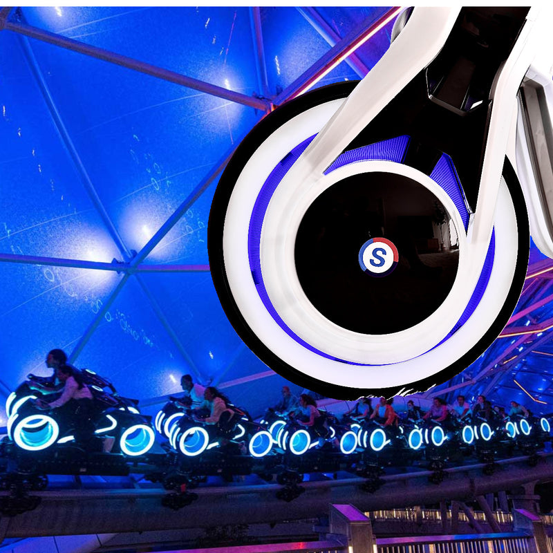 12V Electric Kids Ride-On Motorcycle with Full LED Lights and Multiple Light Modes, Tron-Inspired Design Magic Cars 5