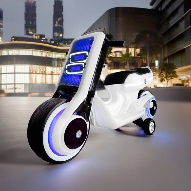 Electric Ride-On Kids Motorcycle Scooter Large Size with LED Lights Magic Cars Variant 0