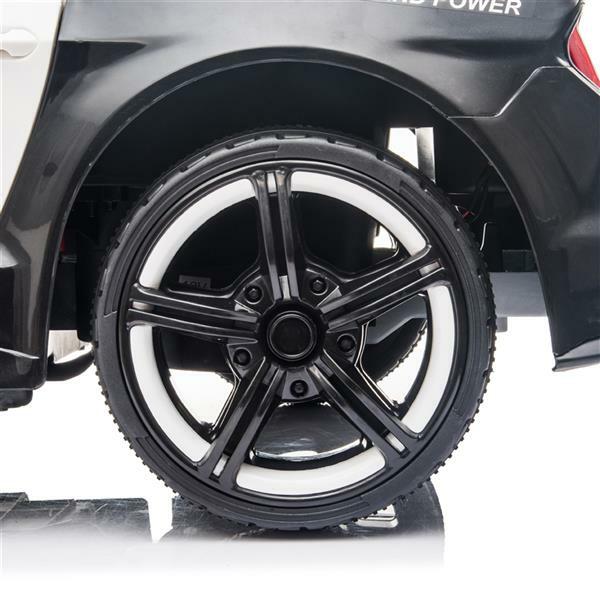 12V Electric Ride-On Police Truck for Kids with 3 Speeds and Remote Control Magic Cars 10