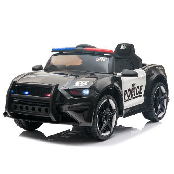 12V Electric Ride-On Police Truck for Kids with 3 Speeds and Remote Control Magic Cars 1