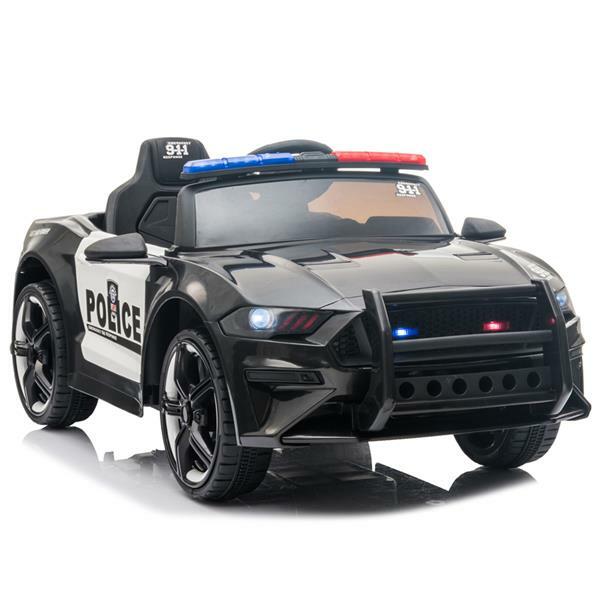 12V Electric Ride-On Police Car Truck for Kids with MP3 and Remote Control Magic Cars 3