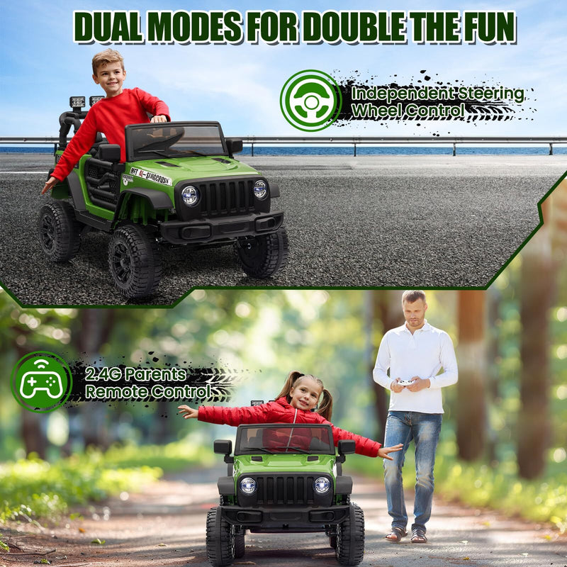 12V Electric Ride-On Truck with Remote Control and Powerful Battery for Kids Magic Cars 17
