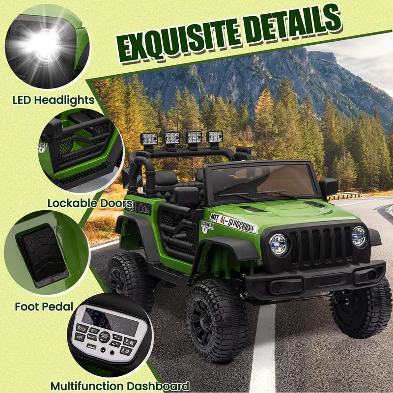 12V Electric Ride-On Truck with Remote Control and Powerful Battery for Kids Magic Cars 8