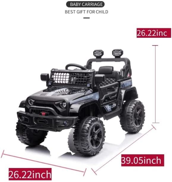 12V Battery-Powered Electric Ride-On Truck with Remote Control and 3 Speed Settings for Kids Magic Cars 5