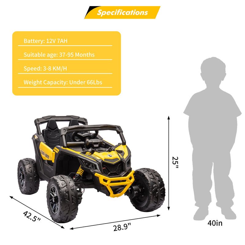 Electric Ride-On UTV Off-Road Car with Remote Control for Kids Magic Cars 24