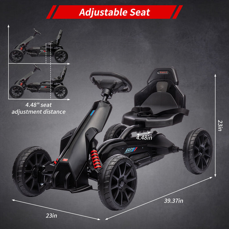 12V Battery-Powered Electric Ride-On Go-Kart for Kids with Two Speed Modes Magic Cars 4