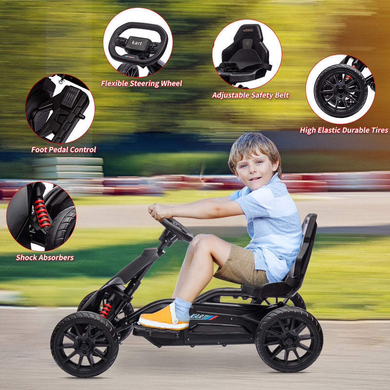 12V Battery-Powered Electric Ride-On Go-Kart for Kids with Two Speed Modes Magic Cars 5