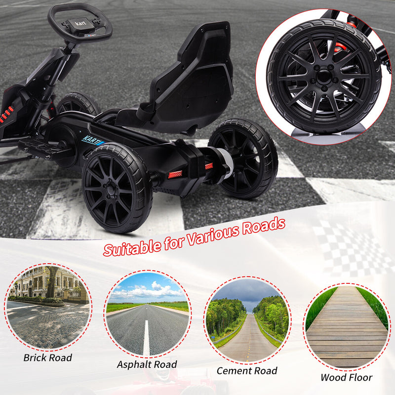 12V Battery-Powered Electric Ride-On Go-Kart for Kids with Two Speed Modes Magic Cars 7