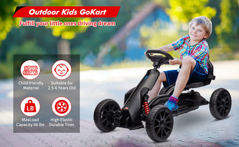 12V Battery-Powered Electric Ride-On Go-Kart for Kids with Two Speed Modes Magic Cars 8