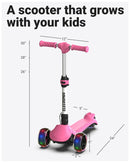 Three-Wheeled Electric Scooter for Kids Aged 4-9, Lightweight Design Magic Cars 4