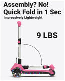 Three-Wheeled Electric Scooter for Kids Aged 4-9, Lightweight Design Magic Cars 6