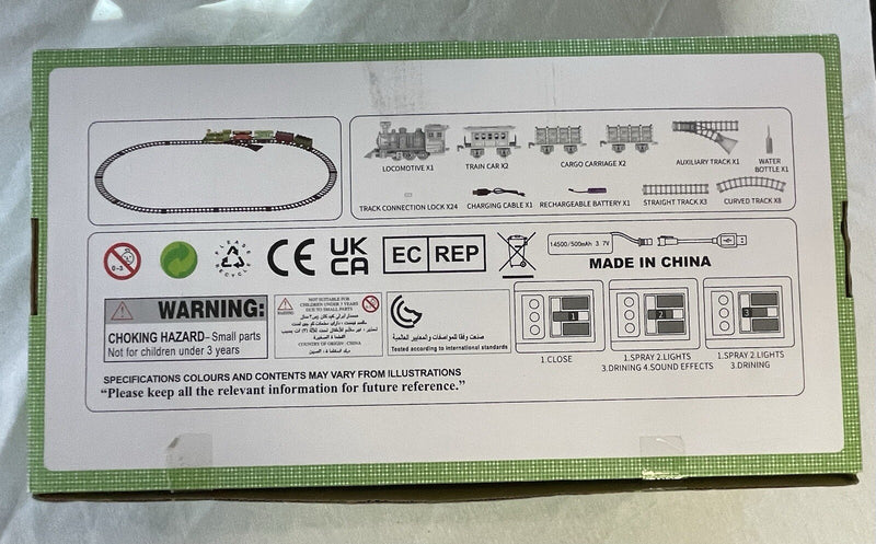 Electric Steam Train Model 1559 with Realistic Features Magic Cars 1