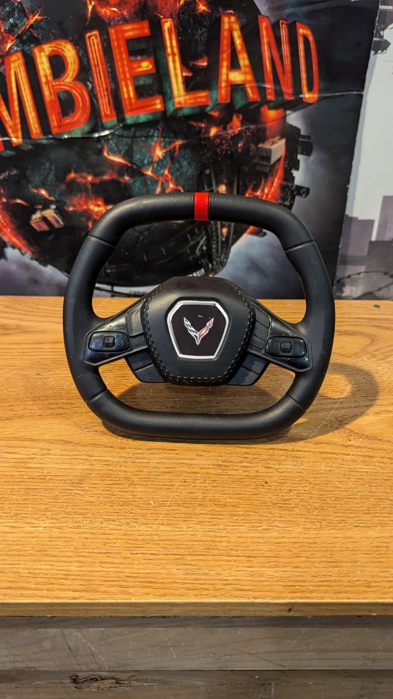 8in Electric Power Steering Wheel for Kids Ride-On Corvette Kart Magic Cars Variant 0