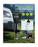 12V DC Power Tongue Jack with Bubble Level, 5000 lbs Capacity Magic Cars 4