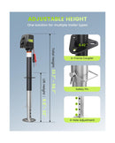 12V DC Power Tongue Jack with Bubble Level, 5000 lbs Capacity Magic Cars 6