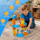 Interactive Electric Train and Car Track Playset for Toddlers and Kids Ages 3 to 8 - Red Magic Cars 8