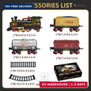 Steam Engine Train Playset for Children Aged 3-8 with Tracks Magic Cars 1