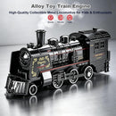 Metal Alloy Electric Train Set for Kids - Festive Steam Toy Trains Magic Cars 1