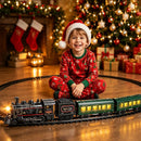 Metal Alloy Electric Train Set for Kids - Festive Steam Toy Trains Magic Cars 5