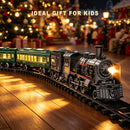 Metal Alloy Steam Train Sets for Kids - Festive Holiday Toy Trains Magic Cars 4