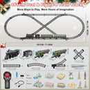 Remote Control Metal Alloy Christmas Train Set for Kids Magic Cars 4