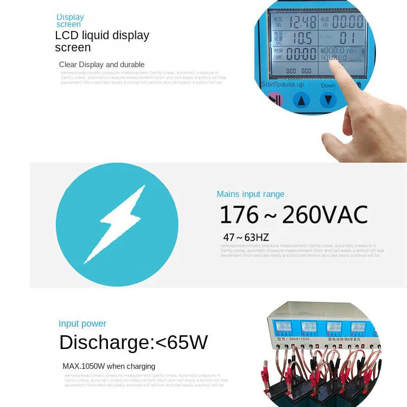CD6S Electric Tricycle Battery Charge Discharge Diagnostic and Repair Tool Magic Cars 4