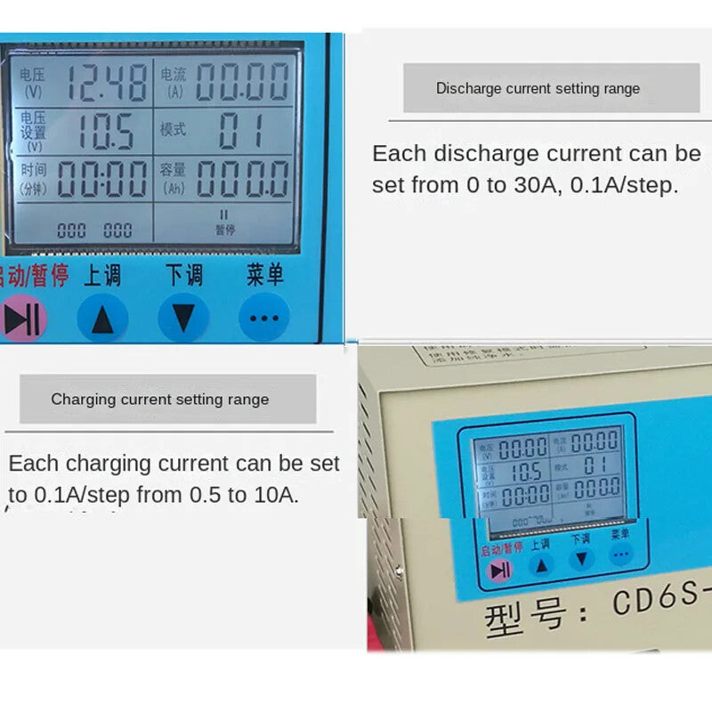 CD6S Electric Tricycle Battery Diagnostic and Repair Tester with Charge/Discharge Functionality Magic Cars 6