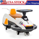 Electric Twist Car with Lights, Music, Helmet, and 2-in-1 Swing for Ages 1-6 Years Magic Cars 0