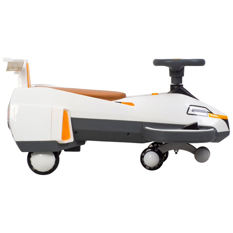 Electric Twist Car with Lights, Music, Helmet, and 2-in-1 Swing for Ages 1-6 Years Magic Cars 10