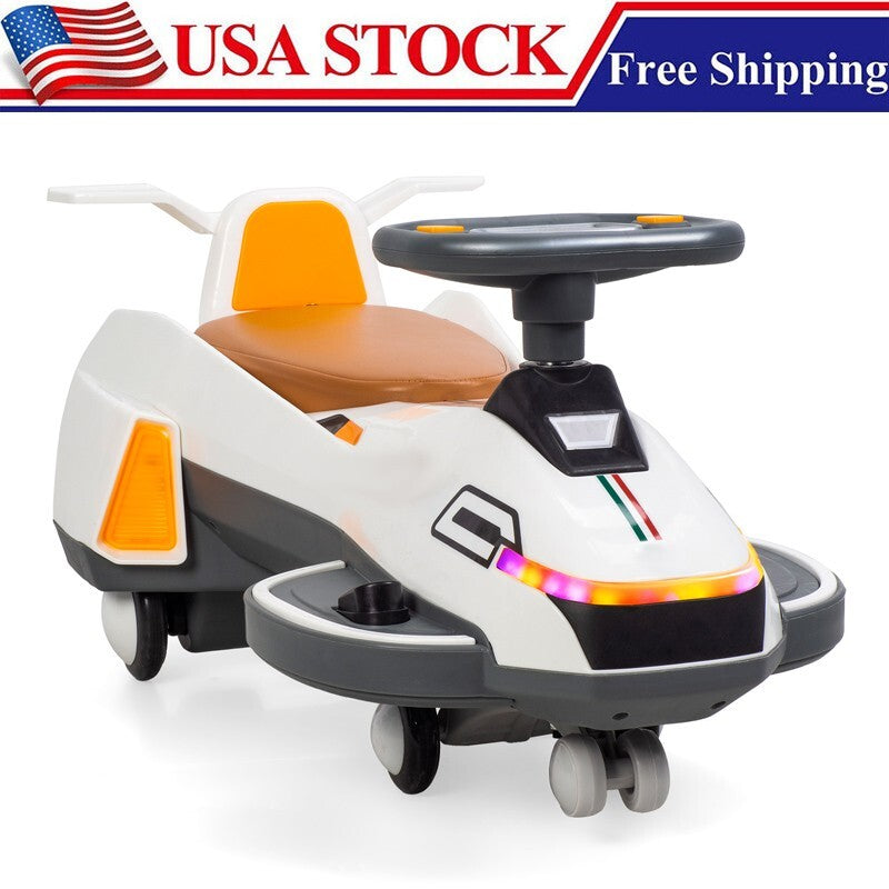 Electric Twist Car with Lights, Music, Helmet, and 2-in-1 Swing for Ages 1-6 Years Magic Cars Variant 0