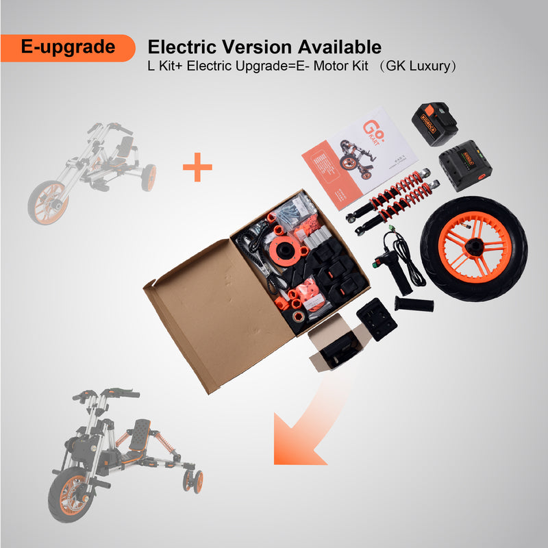 Electric Upgrade Package Compatible with L Kit or Go Kart Magic Cars 2
