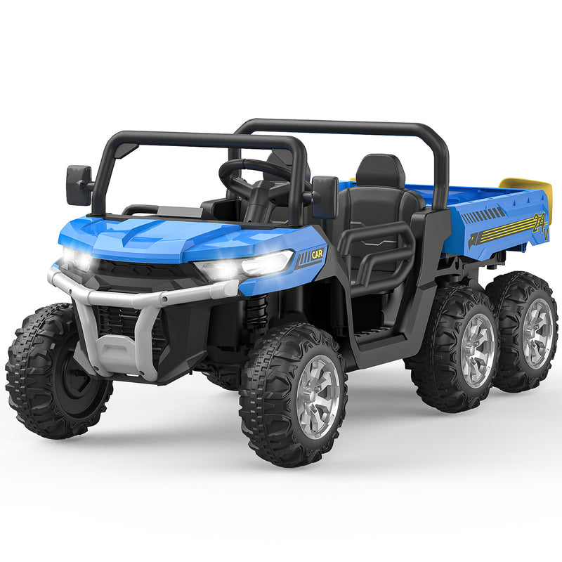24V Battery-Powered 4WD Electric Ride-On Utility Dump Truck for Kids Magic Cars 0