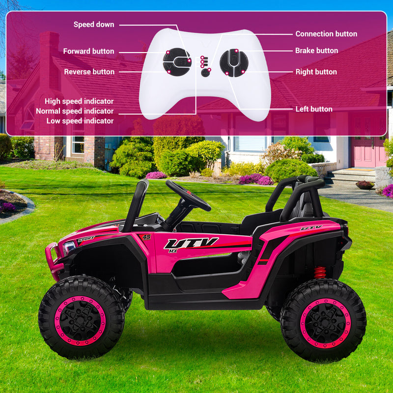 Battery-Powered Electric UTV Ride-On Car for Kids with Remote Control Magic Cars 14