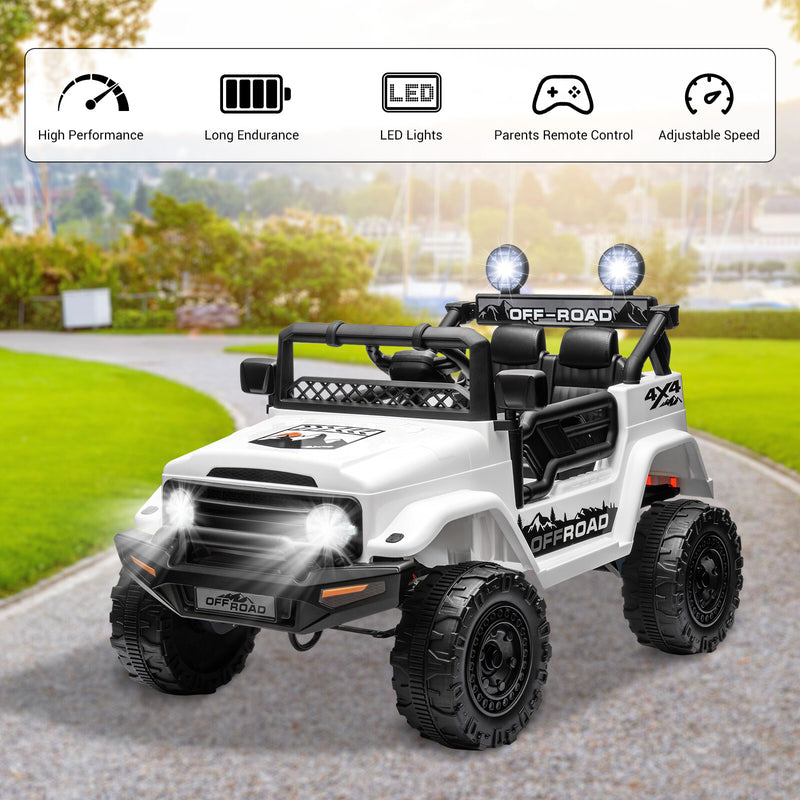 12V Electric 2-Seater Kids Ride-On Jeep Truck with Remote Control Magic Cars Variant 0