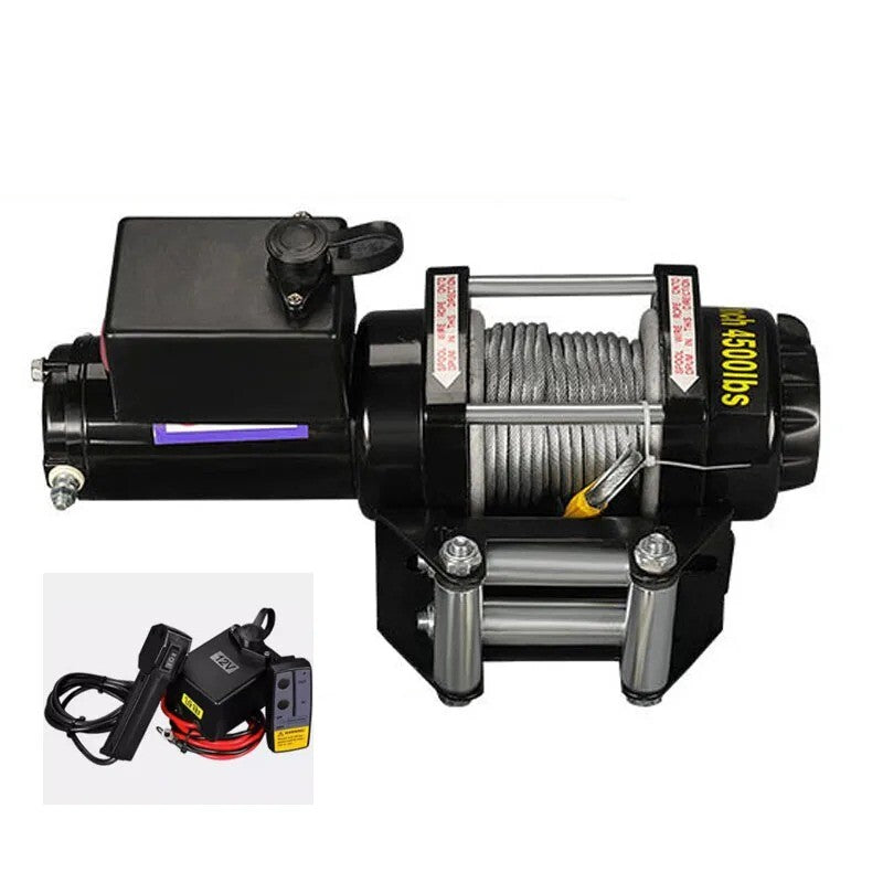 12V/24V Electric Car Winch Small Self-Rescue Hoist Crane Magic Cars 1