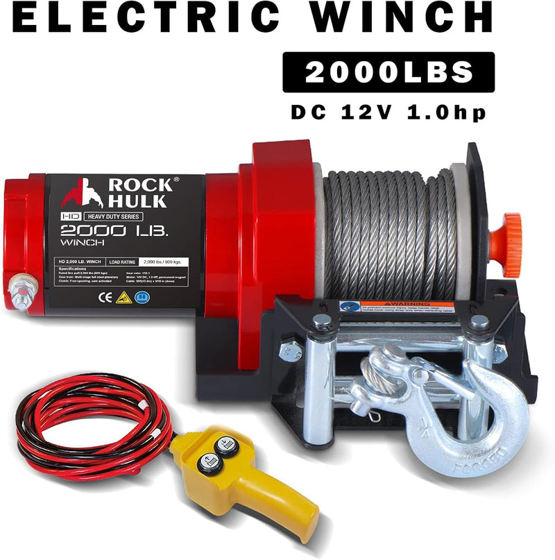 Electric Waterproof Steel Cable Winch for ATV UTV Off-Road Towing and Trail Use Magic Cars 1
