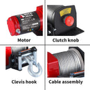 Electric Waterproof Steel Cable Winch for ATV UTV Off-Road Towing and Trail Use Magic Cars 2