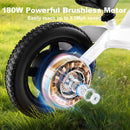 Electric Balance Dirt Bike for Kids 3-8 Years 12-inch High Speed Motorbike Bicycle