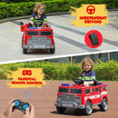 12V Electric Fire Truck Ride-On Car with Remote Control for Kids Magic Cars 3