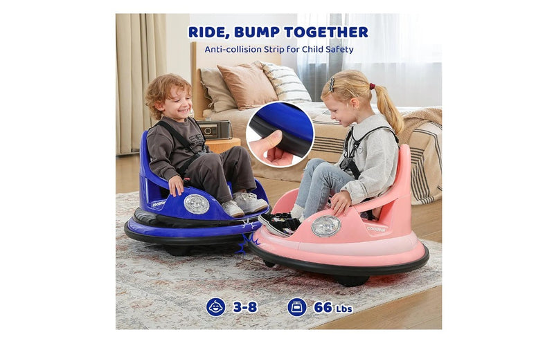 Ride-On Bumper Car for Toddlers with 12V Battery and 1.9 MPH Max Speed Magic Cars 2