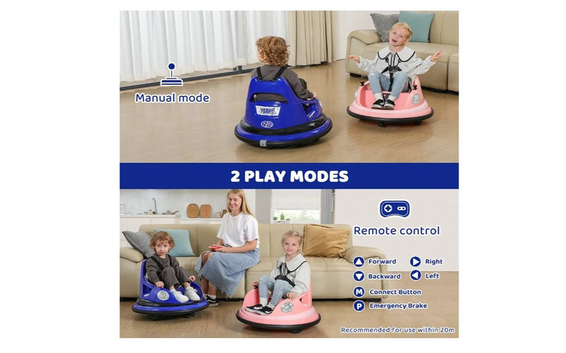 Ride-On Bumper Car for Toddlers with 12V Battery and 1.9 MPH Max Speed Magic Cars 3