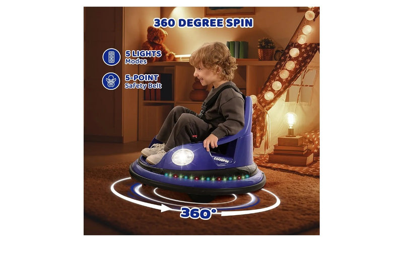 Ride-On Bumper Car for Toddlers with 12V Battery and 1.9 MPH Max Speed Magic Cars 4
