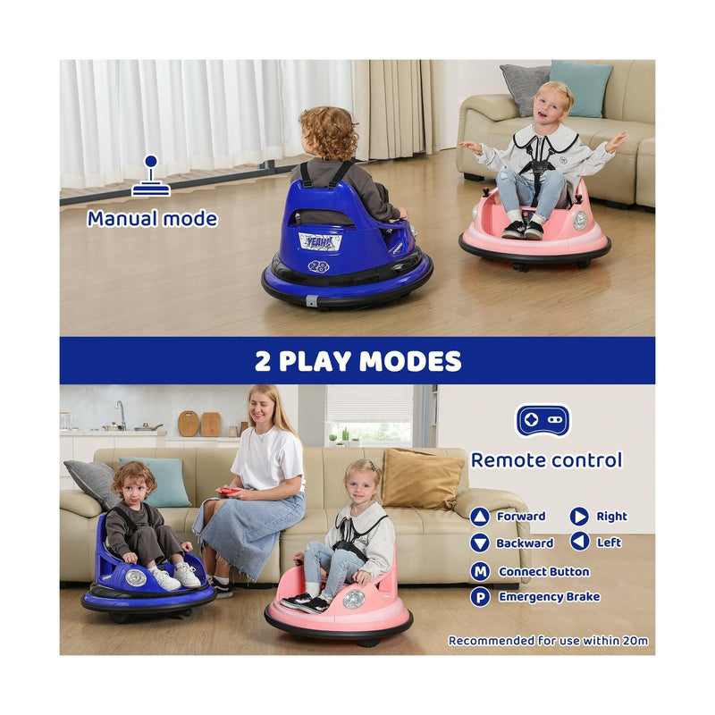 Ride-On Bumper Car for Toddlers with 12V Battery and 1.9 MPH Max Speed Magic Cars 2