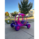 Disney Princess Magical Ride-On Carriage with Sounds & Remote for Girls - Pink/Purple Magic Cars 3