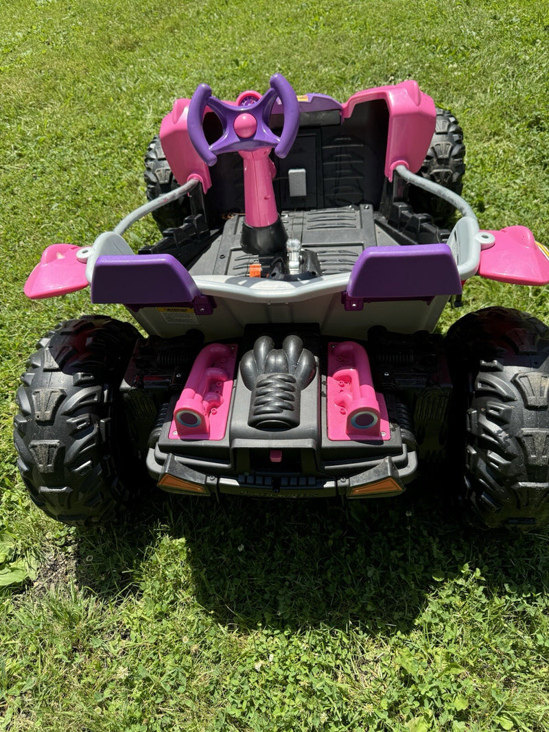Pink Battery-Powered Ride-On Dune Racer with Power Wheels Magic Cars 2